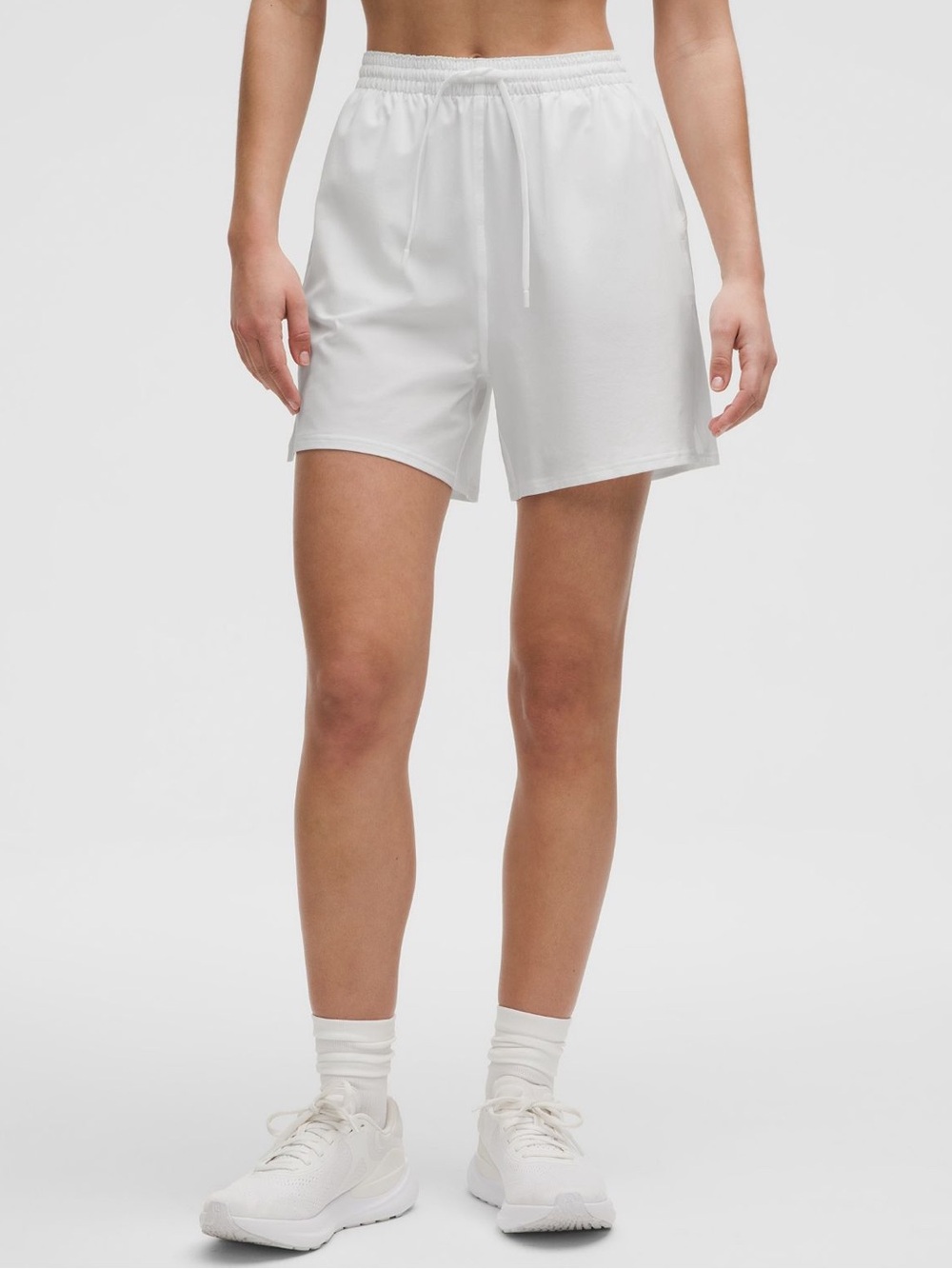 Lululemon Pace Rival High Rise Short Athletic Shorts White Size 12 NWT